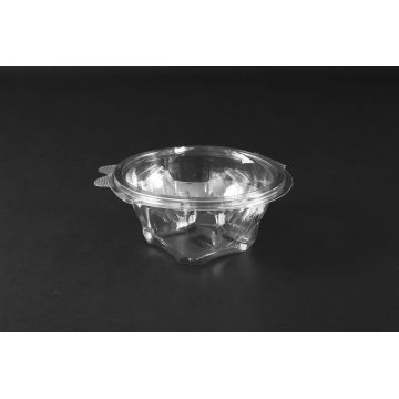 Pucharek sałatkowy PET V 82 okrągły z pokrywką 375 ml op. 75 sztuk