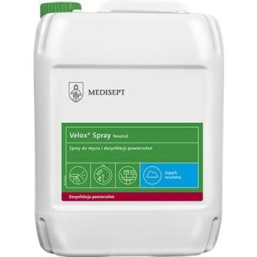 MEDISEPT Velox Spray Neutral 5L - spray do mycia i dezynfekcji powierzchni
