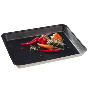 Tacka sushi Kanopee z trzciny cukrowej czarna 200x150x20 mm 50 szt.