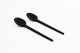 Reusable dessert spoon PS+ black a.100pcs