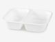 Small Catering vit 160x112x45 2-delad 420 ml matbehållare, 900 st.