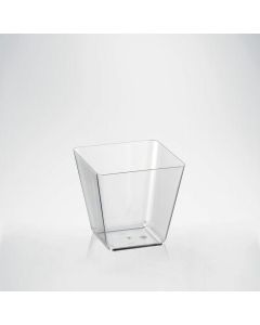 FINGERFOOD PS T kopp 120ml SPACE2 56x56x56mm, op.24st (k/20) transparent