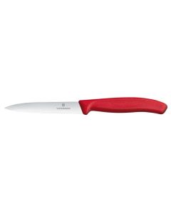 Victorinox Swiss Classic grönsakskniv, tandad, 100 mm, röd