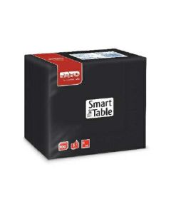 Servetter 40x40 3W svart FATO op.100st. (k/8) Smart bord