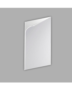 U" zseb 0,3mm PVC 72x95mm antireflexiós 72,3mm PVC