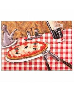 Papír teríték 31x43cm PIZZA dombornyomott 70gr op. 500 db