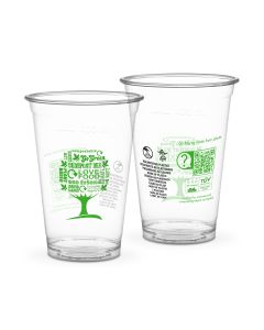 PLA poharak fi 96mm 400ml Green Tree op.50db, biológiailag lebontható, 16oz (k/20) SUP