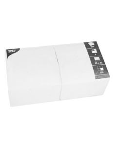 PAPSTAR 33x33 3W vita servetter, förpackning med 250 st