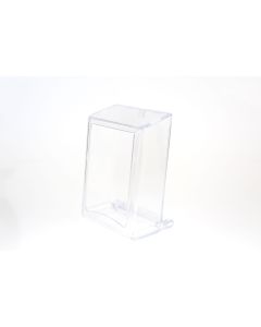 Transparent servettdispenser 10 x 7 x 13 cm av plast