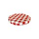 Cap metal fi82 jar, grille red, with click op.40pcs. (k/18)