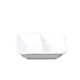 Finger food porcelain square bipartite plate 78x78x(h)20mm white, op.12pcs. (k/20)