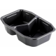 T B 215/148/2 H50 G capacity 312 pcs. 940 ml, height 5 cm, black, two-piece HMR