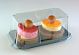 COVER for confectionery container 237x132xh.60 transparent, 390 pieces