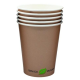 Kubek PAP/BIO SW 250ml kraft op.50szt. (k/20) śr.80mm. 8oz. PLASTIC FREE
