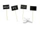 FINGERFOOD - black mini blackboard TIKON 9cm pkg. 20 pcs
