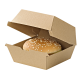 Pudełko HAMBURGER BOX kraft 175x155x80mm op. 50 sztuk