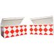 Pudełko kurczak duży, kratka czerwona, rozmiar 205x125x85mm, cena za opakowanie 100 sztuk