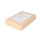 Sushi box kraft with window 260x190x50 mm 140 pcs OP-11