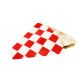 Rożek crêpes, naleśniki kratka czerwona 17,9x17,9cm op. 100 sztuk