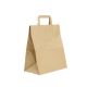 Block bag 260x140x300 unbleached, flat handle 15L Brown 50 pieces