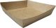 Brown tray 13x13cm brown/brown h 3,6cm op.100szt without print TnG (top size 16,5x16,5cm)