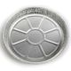 Round aluminium mould diameter 25cm, height 1,5cm, price per package 25pcs.