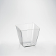 FINGERFOOD PS 120ml cup SPACE2 58x58x54mm, pack of 24 (case of 15), transparent, REUSABLE