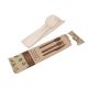 Wooden confection 1 paper 300 pcs knife+fork+spoon+service, TnG