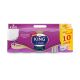 20-meter white toilet paper, cellulose, 4W, pack of 10 rolls, King of Quality
