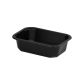 T B 160/112/1 H45 G seal capacity, 384 pcs capacity 350/500ml height 4,5cm black, not sealed, smooth Small Catering