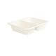 Sealing container 227/178/2 H50 2-chamber, sugar cane without coating, 50 pieces