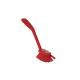 VK Washing brush with scraping edge, 280 mm, medium, red
