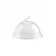 rPET lid for Milk Shake 87mm cup with opening 50pcs. (k/12)