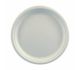 Cane sugar plate 26cm, op.50pcs white (k/10)