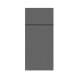 Cutlery case napkin PUNTA black 50pcs, 1/8 size 38x32cm (k/32)