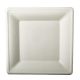 Cane sugar plate square 26x26 cm, white, pack of 50pcs (k/10)