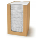 20x20 Airlaid Cocktail Napkins, 1/4 White, Pack of 100 (8 packs)