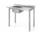 Dishwasher discharging table with sink - screwed - right 1000x600x(H)850 code 811924