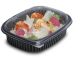 COOK215 pojemnik lunch 1000ml op.40szt (k/8) 215x170x50mm, czarny, PP