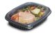 COOK215 pojemnik lunch 800ml op.40szt (k/8) 215x170x40mm, czarny, PP