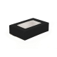 SUSHI box 19x13x5cm op.50szt. czarny OP-05