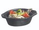 Finger food porcelain oval goblet 88x53mm black, op.12pcs. (k/12)