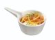 Finger food porcelain round goblet with handle 93x56mm white, op.12pcs. (k/12)