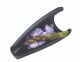 Finger food porcelana talerzyk owalny 95x45mm czarny, op.6szt. (k/24)