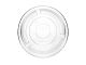 PLA cup lid flat without opening dia. 96mm VEGWARE, biodegradable op. 50 pieces