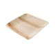 Palm leaf plate, square 25x25xh2cm pkg. 25 pieces