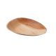 Palm leaf plate oval 125x170 flat, pkg. 25 pieces