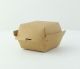 FINGERFOOD - mini box hamburger KRAFT 54x58x49mm, 50 pieces