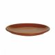 Clay plate diameter 23xh.2,7 cm terracotta