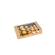 SUSHI box 18x12x4,5cm op.50szt. kraft/czarny OP-05